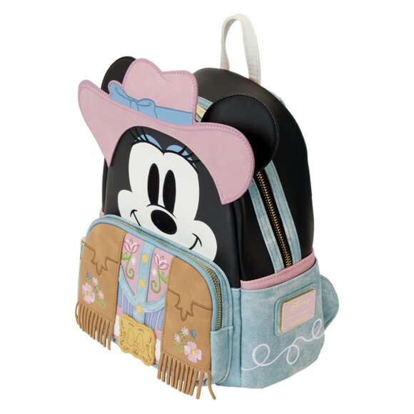 NWT Loungefly Disney Minnie Mouse Cowgirl Mini Backpack - Picture 3 of 7